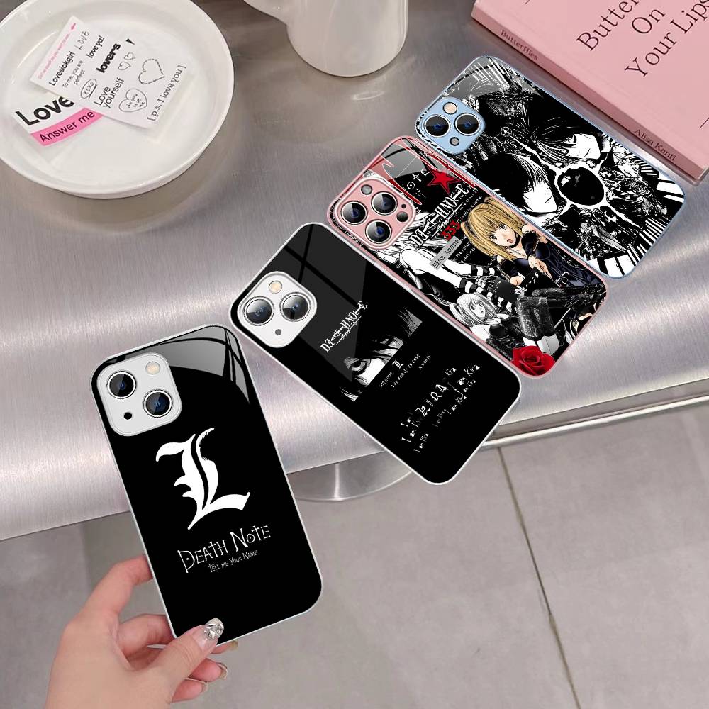 D-Тетрадь смерти Для iPhone 14 13 12 Mini 11 Pro XS Max X XR 14 Plus Закаленное стекло