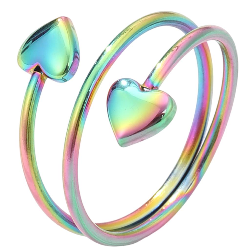 Stainless Steel Rings For Women Energy Lymphatic Drainage Magnets Finger Rings Great Present Idea