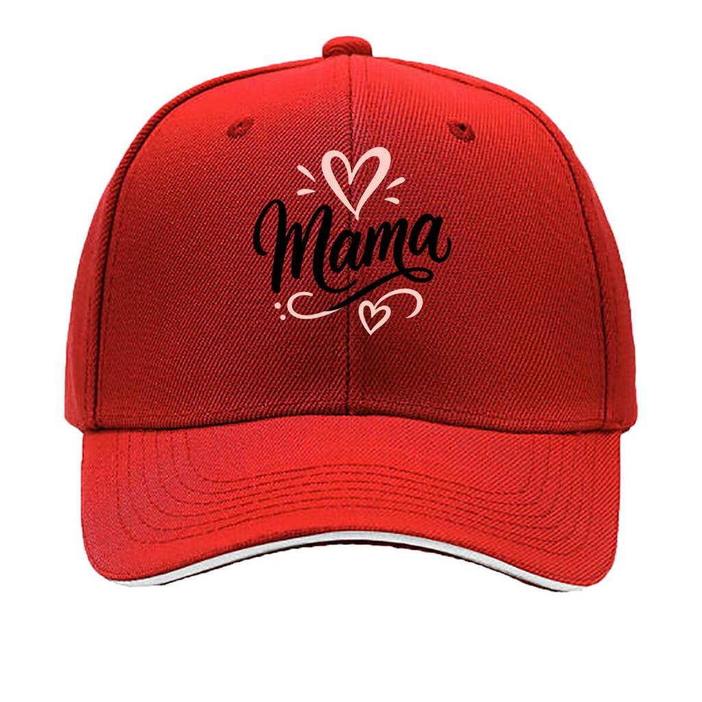 Playful Mama Script Heart Lettering Sandwich Baseball Cap Sun Cap Outdoor Workouts Hat