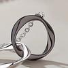 Переплетенные кольца Парное ожерелье Лента Мёбиуса Круги Ожерелье Мужское Женское Подвеска Бесконечный круг Подарок на День святого Валентина Юбилей