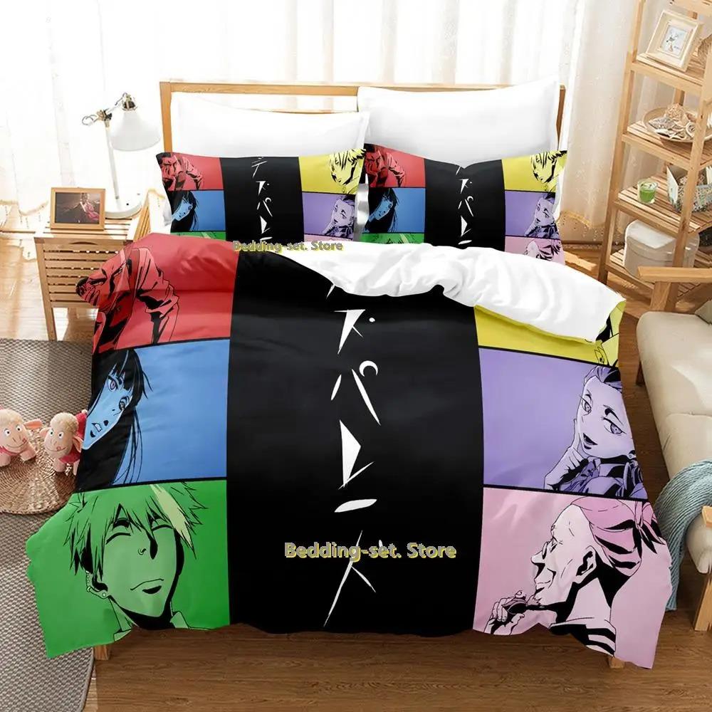 Комплект постельного белья Death Parade Single Twin Full Queen King Size Bed Set Adult Kid Bedroom Duvetcover Sets Anime Parure de lit Bed