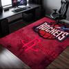 basketball Pride Rockets Rug Office Carpet Non-Slip Mat, Chair Rug Floor Covering for Gaming, Bedroom, Living Room , Home Decor Christmas Gift