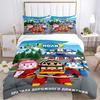 Robocar Poli Adventure Print 3Pcs Bedding Setduvet Cover With 2 Bedropillowcase Home Birthday Gift