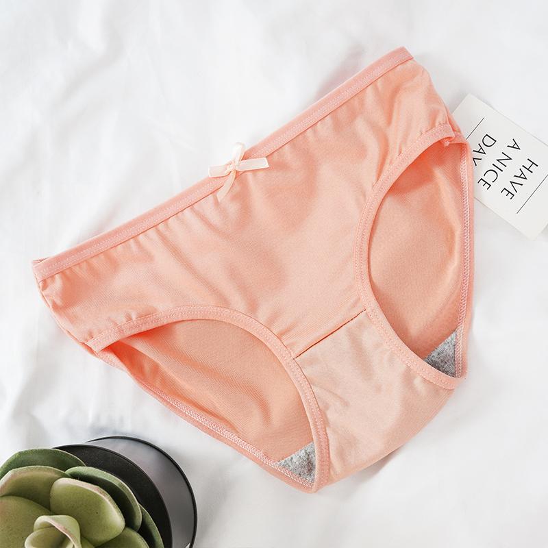 Women Seamless Panties Solid Color Breathable Underpants Mid-waist Briefs Girls Sexy Cute Underwear Briefs