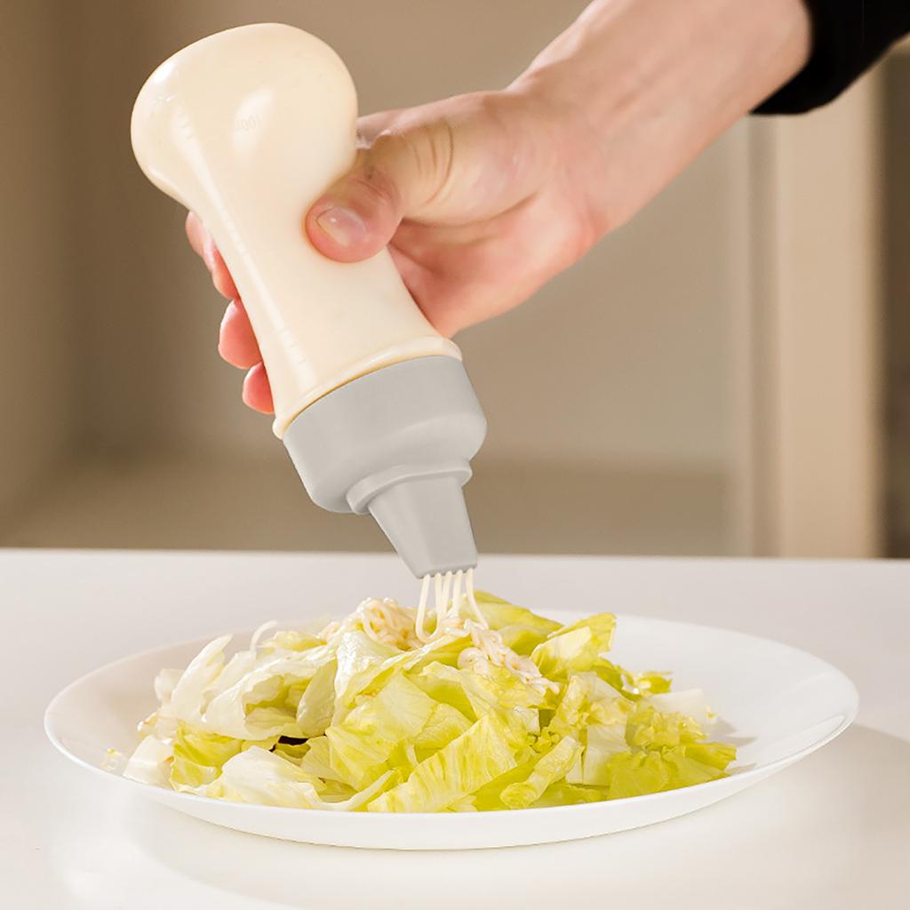 Measurable Condiment Squeezing Bottle Porous Squeezing Bottles Marmalade Squeezing Bottle With Lid