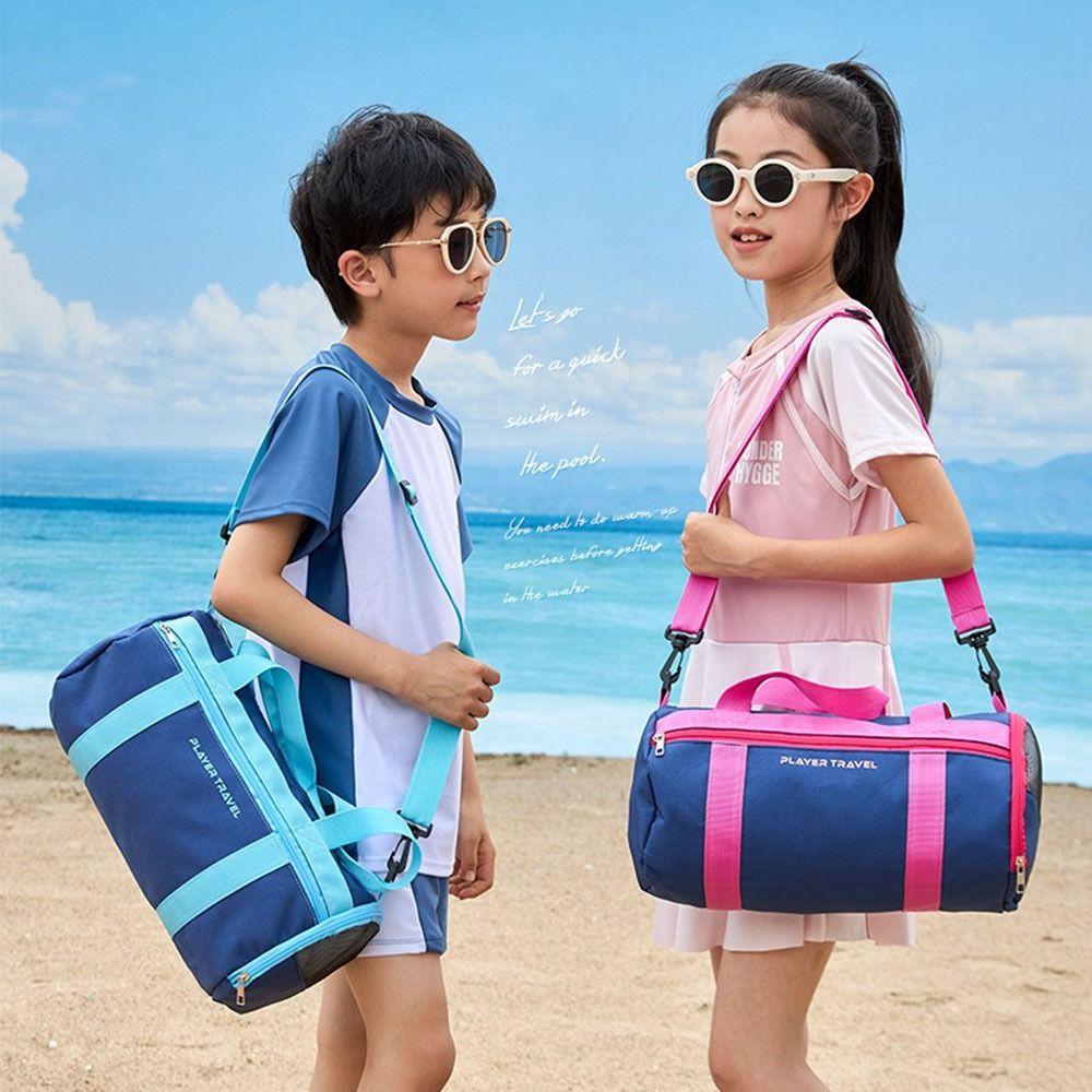 Dry and Wet Separation Swimming Sea Bag Kids Duffle Bag Weekender Sleepover