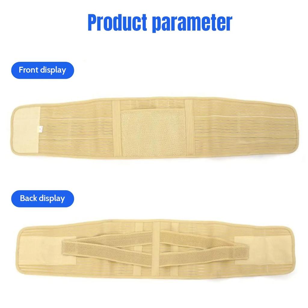 Lumbar Support Belt Health Therapy Breathable Spinal Support Corset for Male and Female Disc Herniation Symptoms