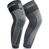 1 Pair Compression Leg Sleeves with Elastic straps for Men  Women  Extra Long Leg Braces Knee Sleeve for Basketball  Football  Knee Pain  Working