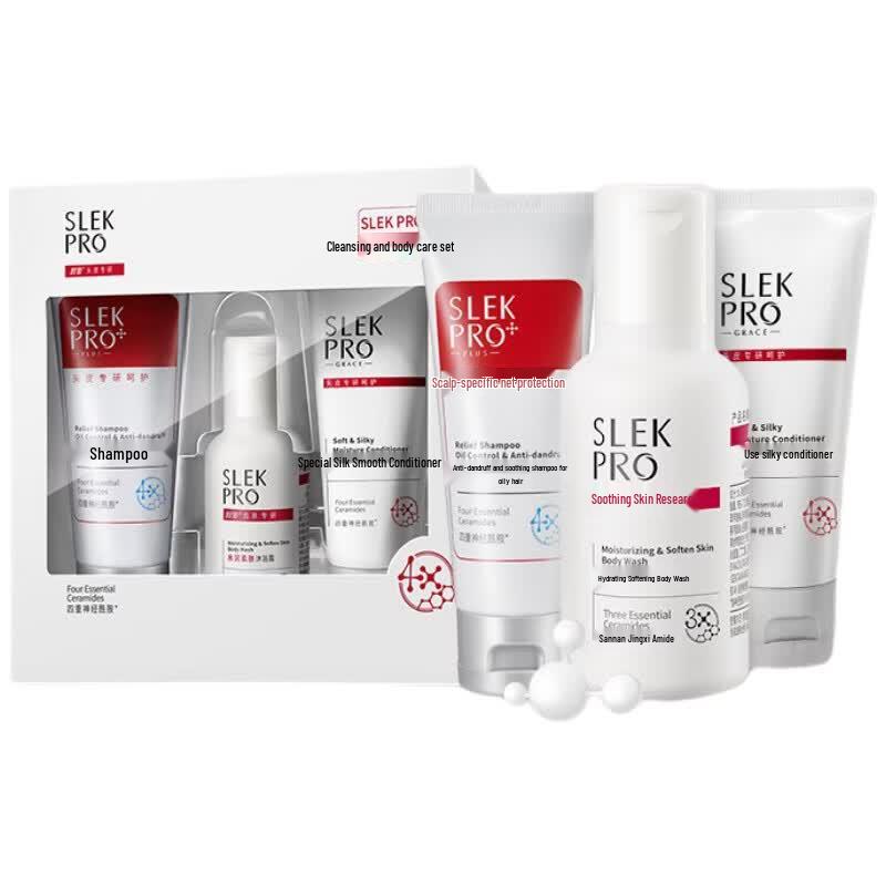 SLEK PRO Scalp Refreshing Anti-Dandruff Hair Care Travel Set