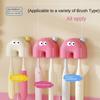 Wall Mounted Toothbrush Holder Self Adhesive Dustproof Toothbrush Organizer Multifunction Toothbrush Head Protective Cover