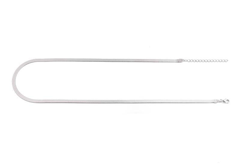 Bebello [Bs-420] Серебряная змеиная цепь 925 пробы