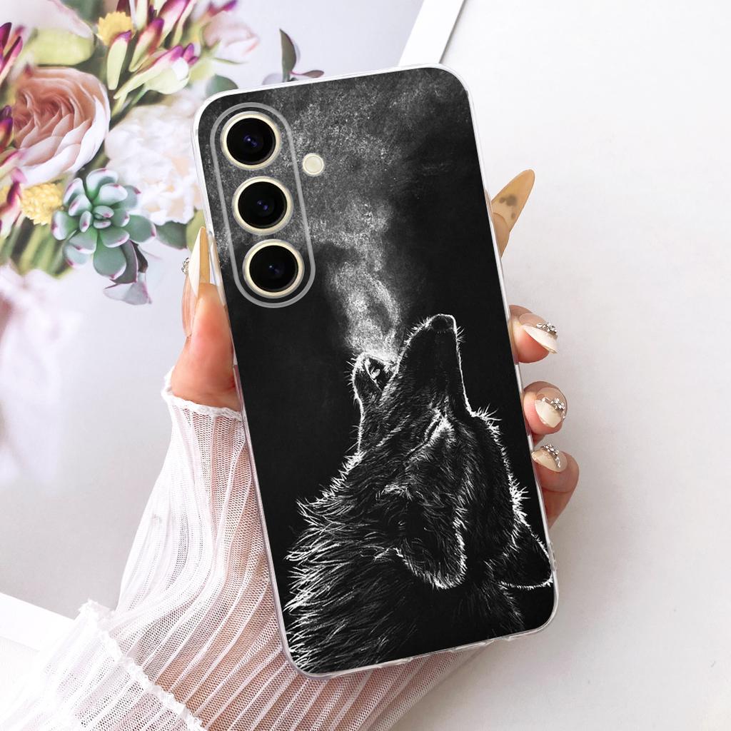For Samsung Galaxy S25+ S25 2026 Cool Dragon Tiger Pattern Phone Case For Samsung S25 5G S25Plus Soft Silicone TPU Cases Bumpers