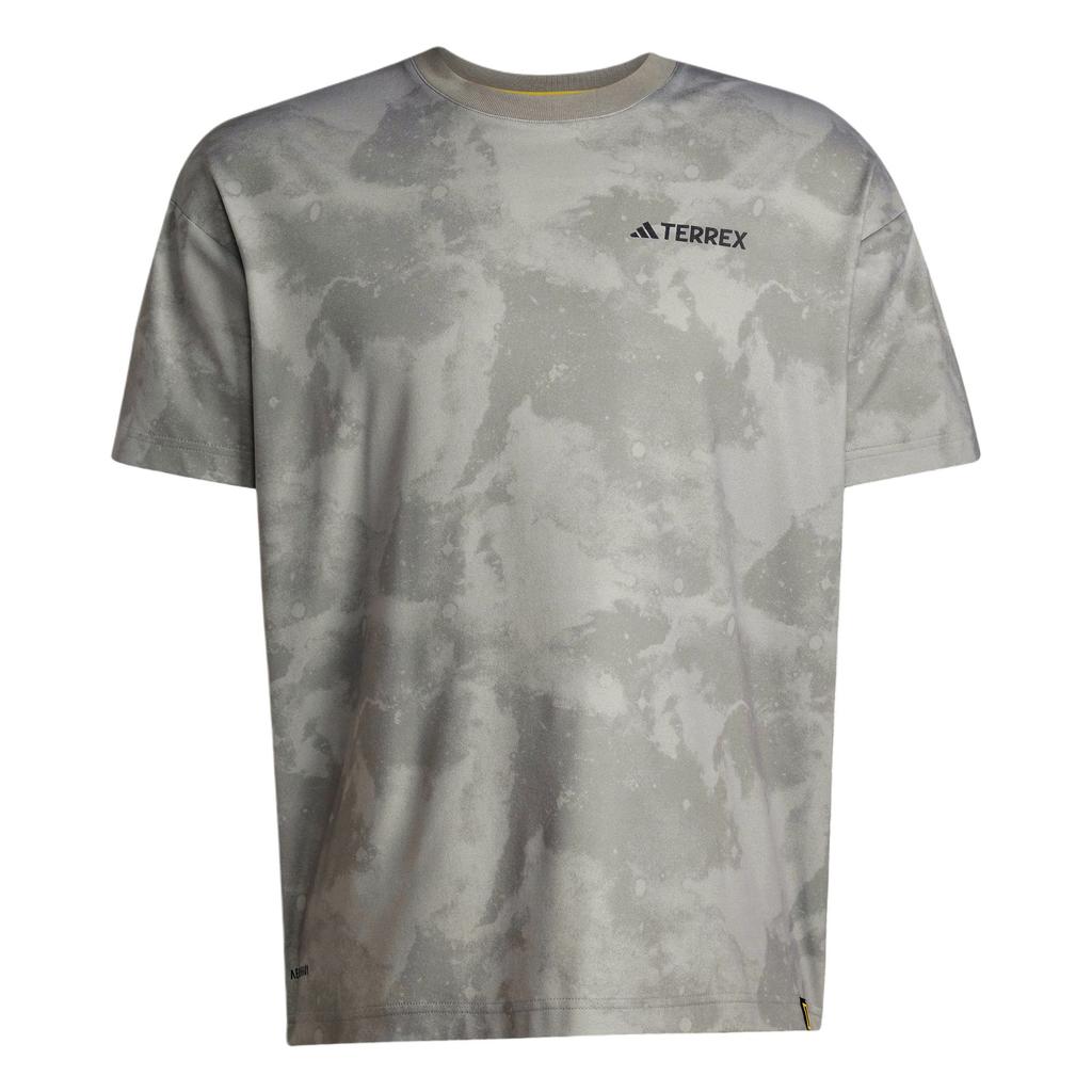 adidas X Коллаборация National Geographic Disney AEROREADY UF Outdoor Быстросохнущая Футболка с коротким рукавом и круглым вырезом Унисекс Топы JD5958