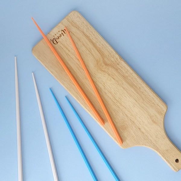 Kitchen King PBT Pastel Antibacterial Chopsticks, Black, 10 Pieces, Korean Popular Tableware