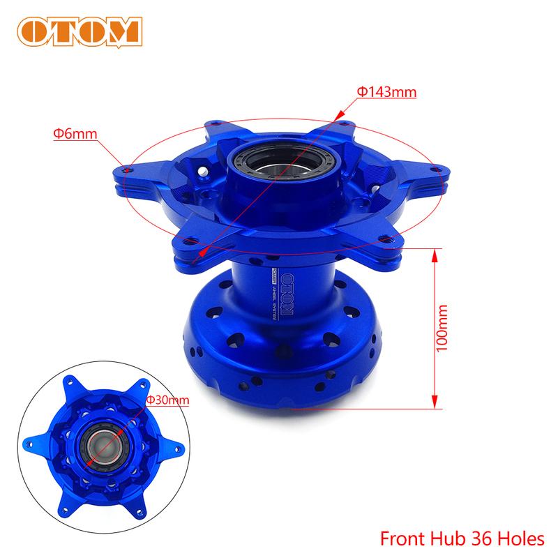 OTOM Motorcycle 36 Holes Front Rear Wheel Hub CNC Aluminum Billet For KTM SXF XCF SMR HUSQVARNA FC FX TC TX GASGAS EXF MXF 2023