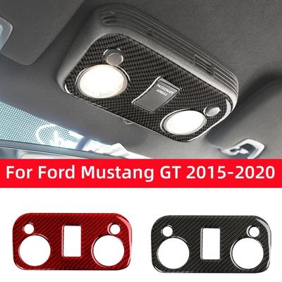 Для Ford Mustang GT 2015-2021 Аксессуары Углеродное волокно Интерьер Крыша автомобиля Панель плафона Наклейка Крышка Отделка Декоративная рамка