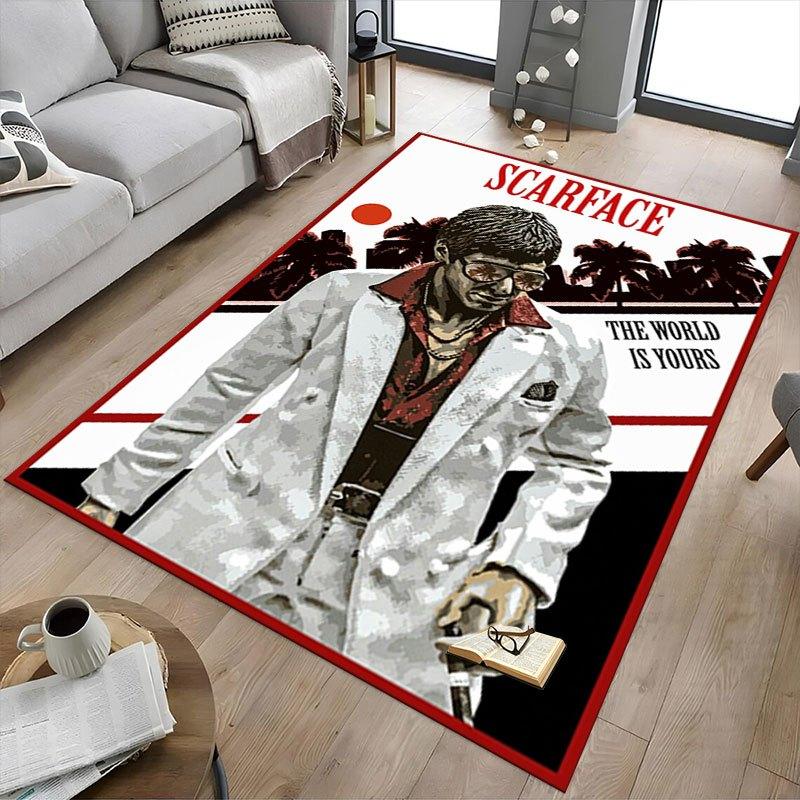 1 шт. Коврик для офисного кресла Scarface, Мягкий, Удобный, Всесезонный, Идеально подходит для дома, спальни или офисного декора, Идеальный подарок для