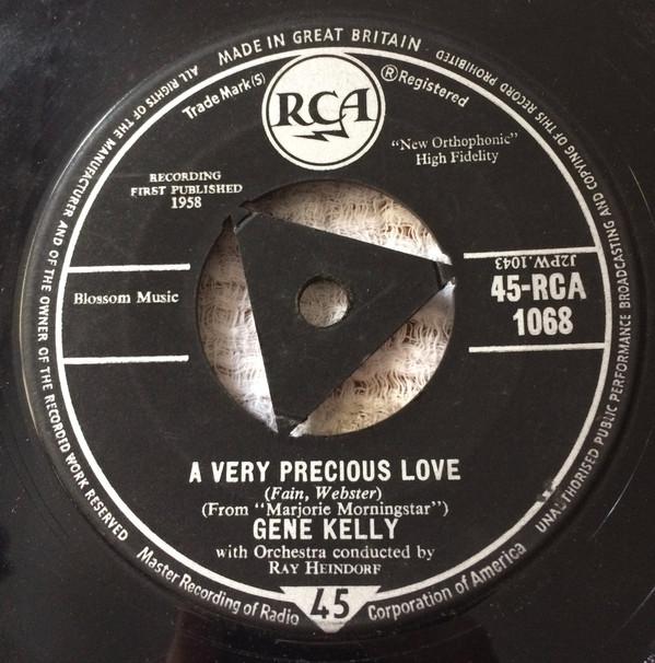 7-дюймовая пластинка GENE KELLY RAY HEINDORF HIS ORCH A Very Precious Love Uncle Samson 45RCA1068 RCA 1958 UK Саундтреки Мюзиклы Б/у