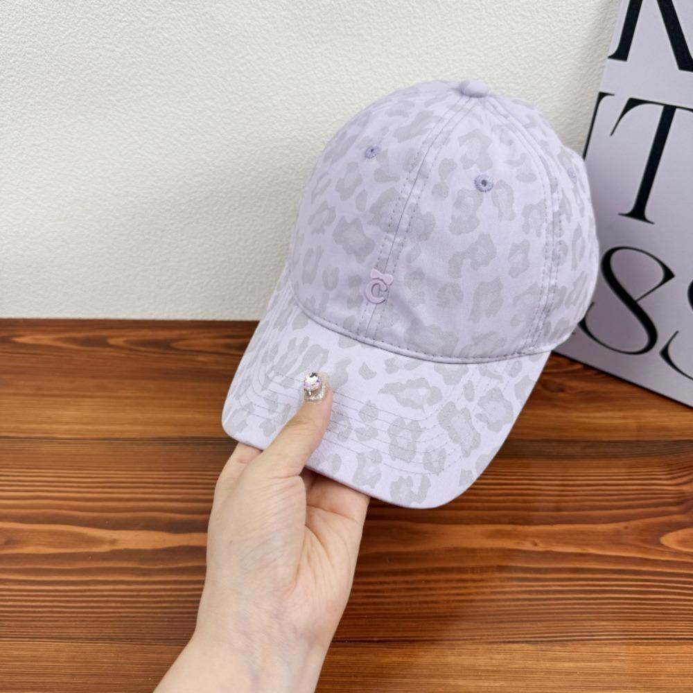 Peaked Leopard Print Baseball Cap Sunscreen Cotton Baseball Cap Simple Leopard Print Hat Street