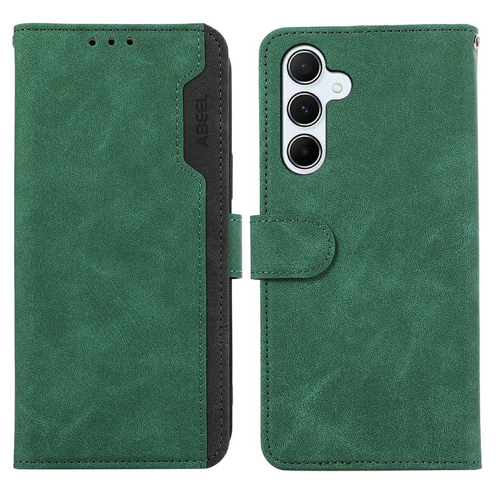 ABEEL For Samsung Galaxy S26+ Case Color Splicing Leather Flip Phone Cover RFID Blocking