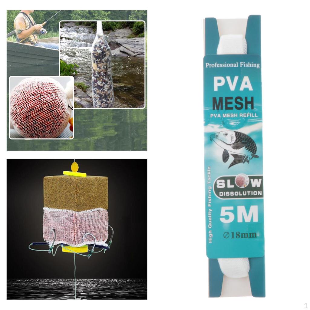 Pva Mesh Bag 5 Meters Long Fishing Accessory Professional for Carp Water Soluble
