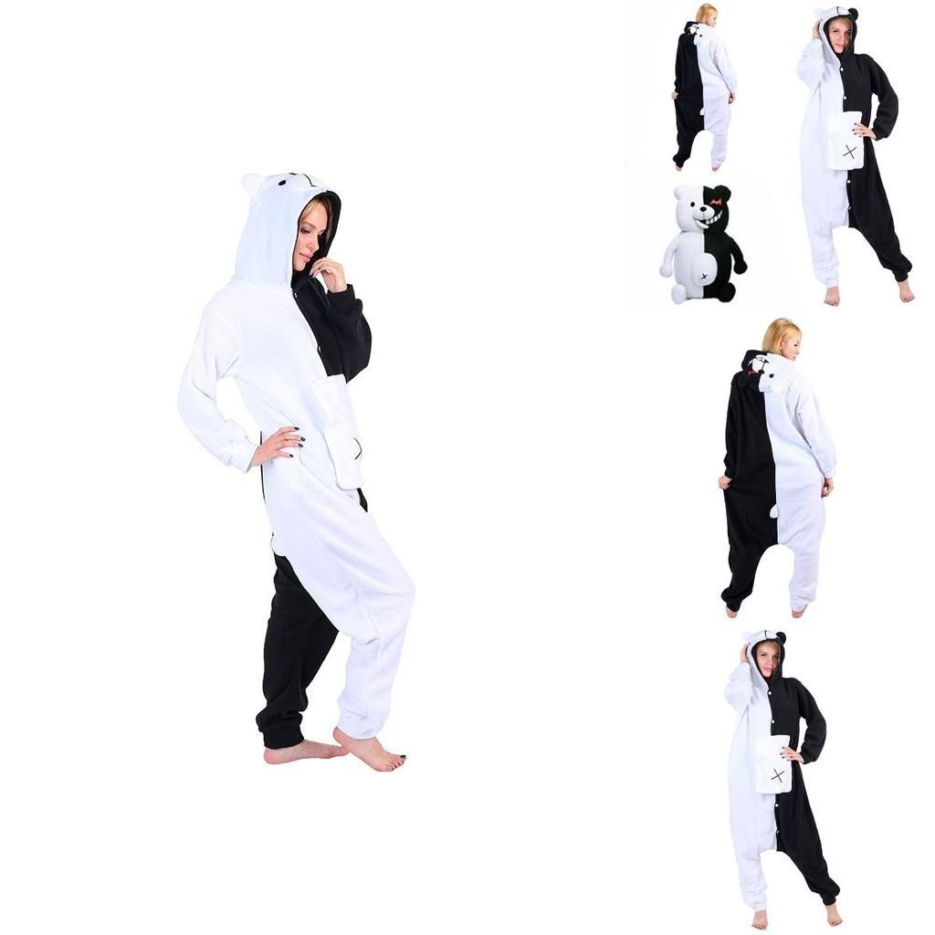 Stylish Danganronpa Monokuma Adult Sleepwear Jumpsuit Offering Cozy And Fun Comfort