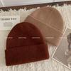 New Knitted Hat for Women In Autumn and Winter Korean Version Versatile High-quality Wool Hat Riding Warm Plus Velvet Thickened Cold Hat for Men