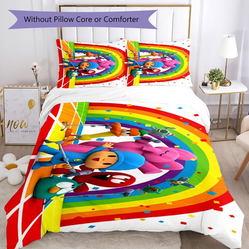 Pocoyo Bedding Set Design for Bedrooms Machine Washable Perfect Gift for Friends & Family