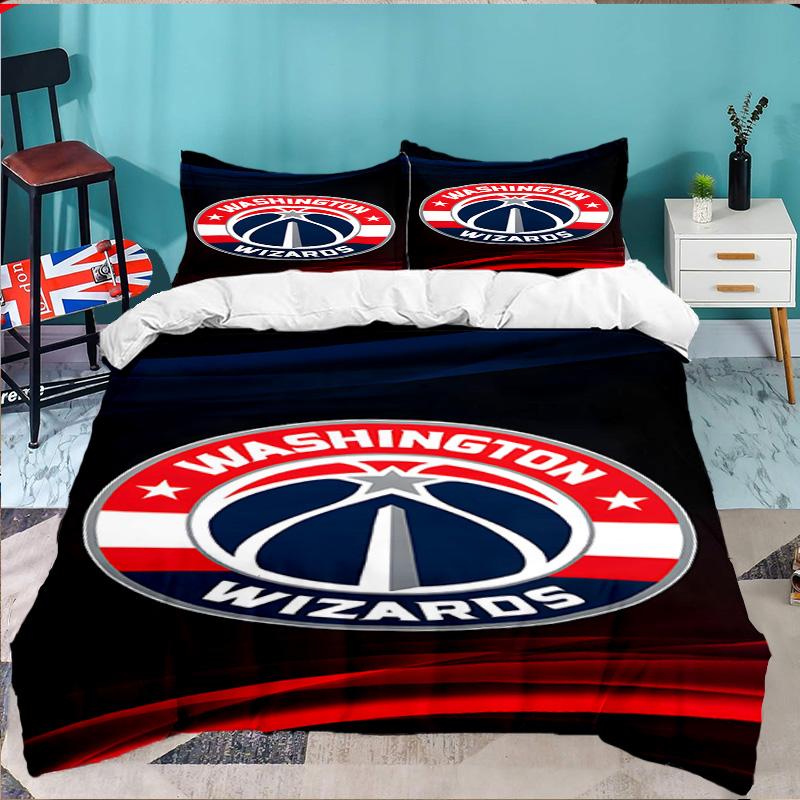 Washington basketball Stars 3pcs Bedding Set,Including 1pc Duvet Cover And 2pcs Pillowcases Perfect Gift for Christmas,Ideal for Bedroom, Dormitory