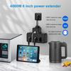 Удлинитель европейского стандарта, многофункциональная розетка, защита от перенапряжения, черная розетка, белая розетка, проводная розетка, 3 гнезда, 3 USB-порта для быстрой зарядки