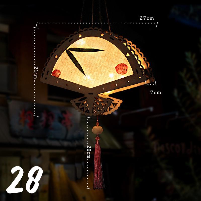 Материал для изготовления фонарей к Празднику середины осени, сделай сам, Портативные китайские дворцовые фонари, Праздник Луны, Заяц, Подсветка, Цветочная лампа, Декор