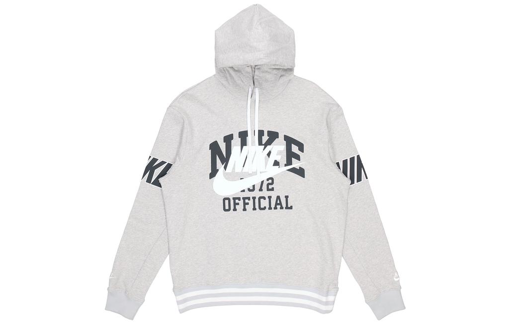 Nike Толстовки Мужские Серые С Капюшоном Умеренный Обычный DD6169-050