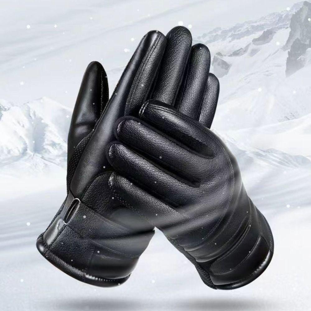 Touchscreen Motorcycle Gloves Thickened Fleece Winter Gloves Winter Outdoor Activities