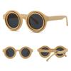 Fashion Vintage Round Sunglasses ladies For Men Sun Glasses Punk Shades Luxury  Designer Classic Steampunk Shades UV400