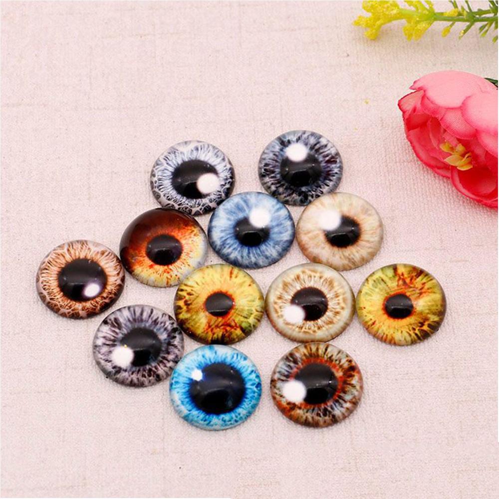 10pairs Funny Toy Animal Dinosaur DIY Crafts Eyeballs Glass Dolls Eyes Time Gem