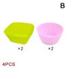 4 Pcs Silicone Lunch Box Dividers, Bento Bundle Lunch Box Dividers For Kids Lunch Accessories