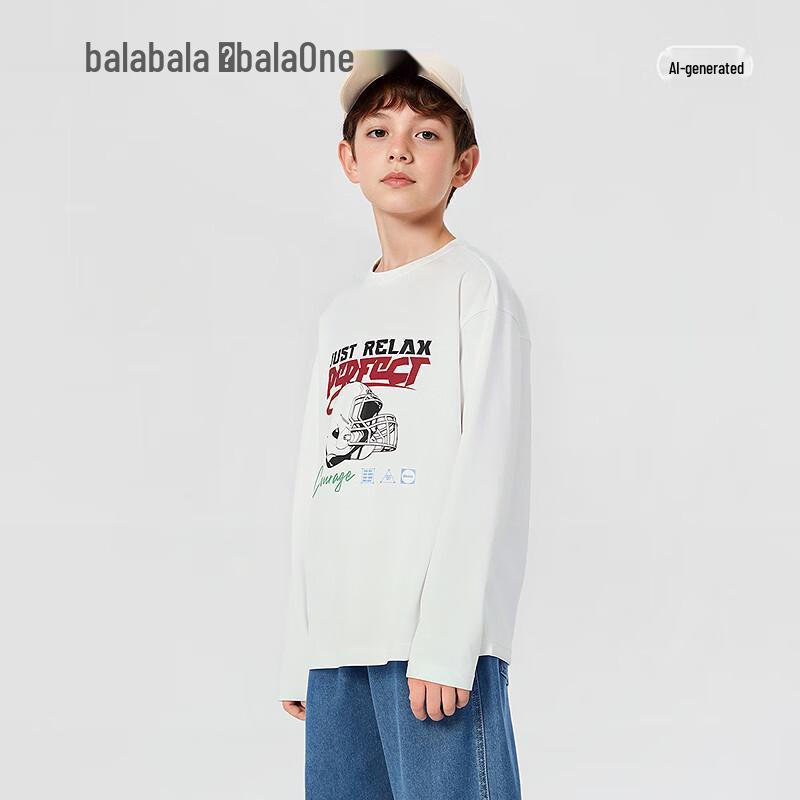 Детская хлопковая футболка с длинным рукавом Balabala, быстросохнущая