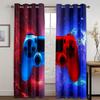 Kids Favorite Gamepad Curtains 2 Panel Boys Favorite Video Game Controllers Curtains Room Bedroom Decor Curtains