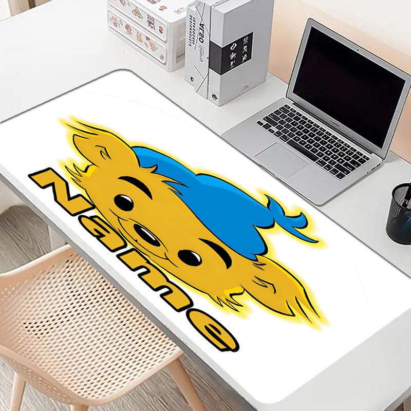 Custom Name Personalized Bamse Pattern Mousepad, Laptop PC Desk Mat, Decorative Desk Mat for Home Keyboard Pad Gift