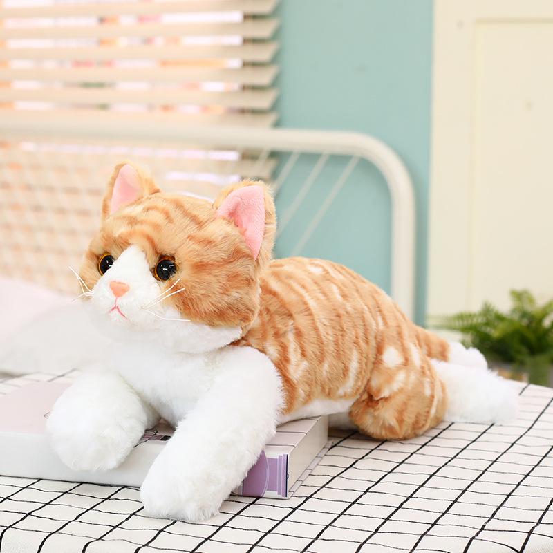 New Cute Simulated Cat Plush Toys Creative Cute Kitten Doll Doll Children's Birthday Gift