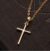 European and American popular jewelry, rhinestone-inlaid cross necklace, simple and fashionable, cross and versatile hanging