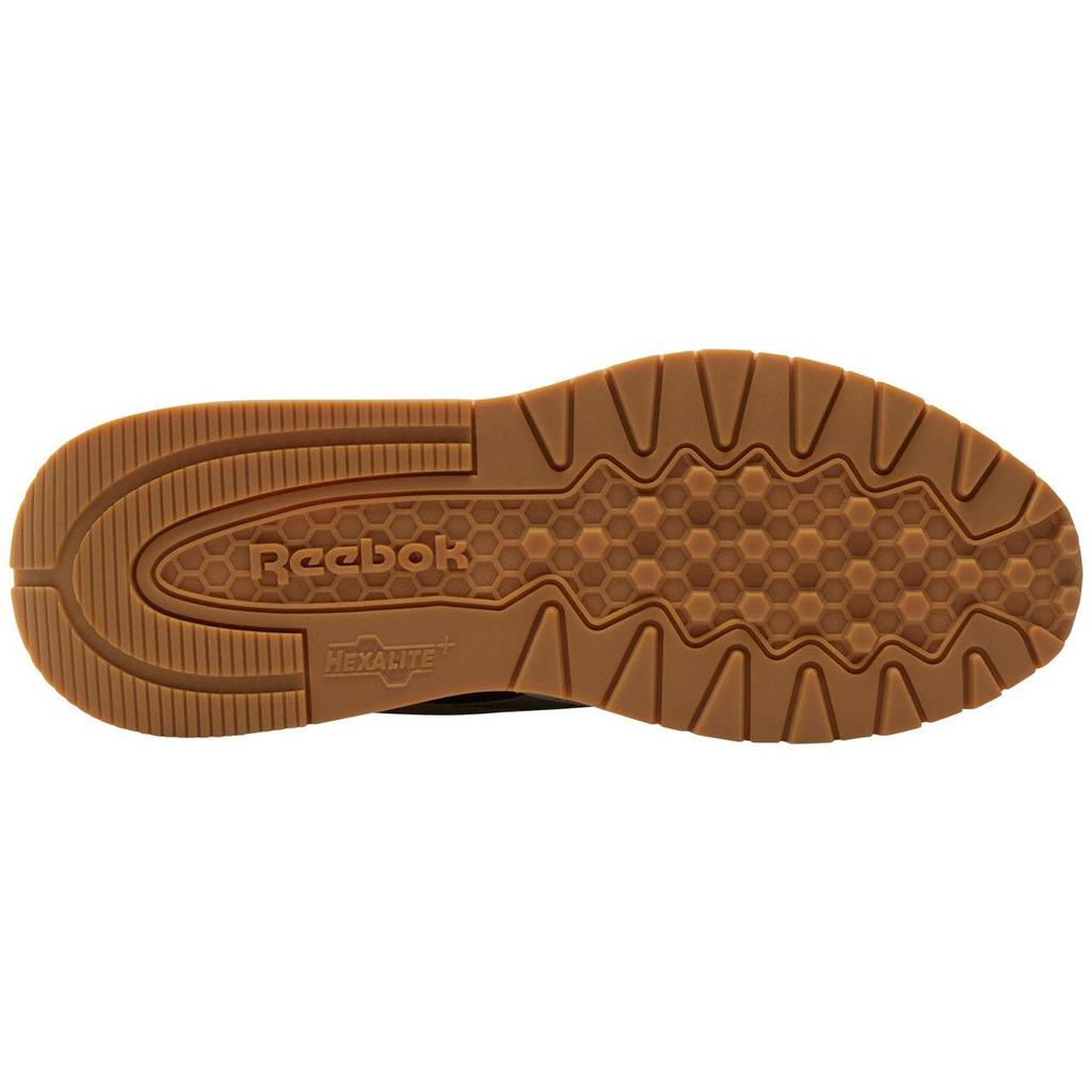 Reebok КЛАССИЧЕСКИЕ КОЖАНЫЕ HEXALITE Комфортные Универсальные Низкие Беговые Кроссовки Унисекс Коричневые 100201105
