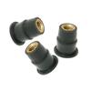 10Pcs Rubber Motorcycle Windscreen Nuts Nut Fastener  For Honda For Suzuki For Yamaha For Kawasaki