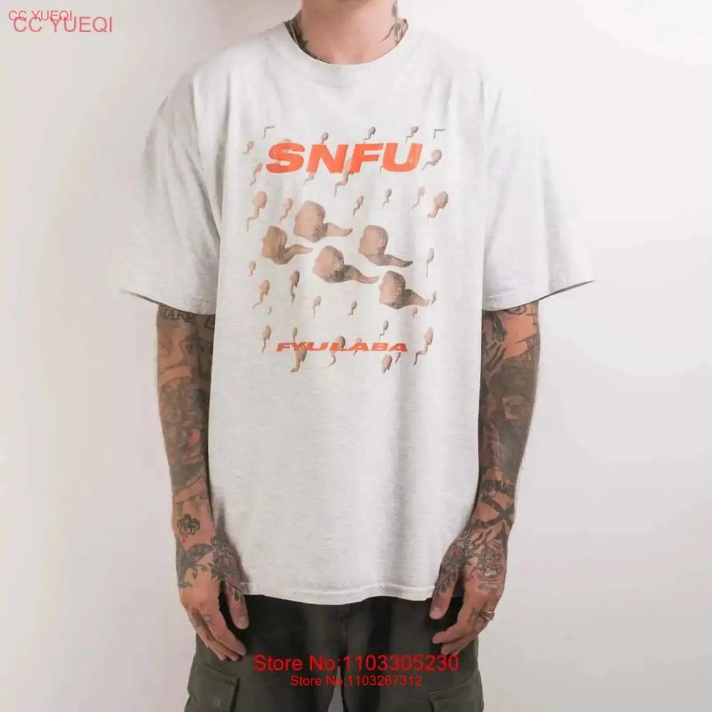 Vintage 90 S Snfu Fyulaba T Shirt Vintage Stylish Stretched Soft Casual Fashion Slightly Versatile Designer Clothes