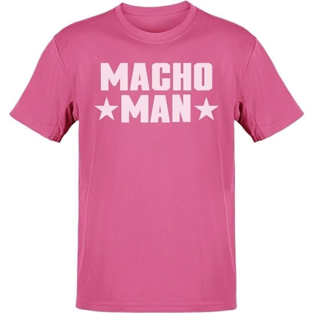 Macho Unisex Randy Savage Megapowers White Stars Pink Tshirt