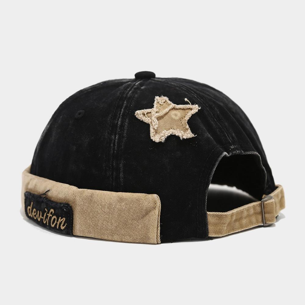 Washed Color Brimless Caps Retro Melon Hat Versatile Landlord Caps Unsiex