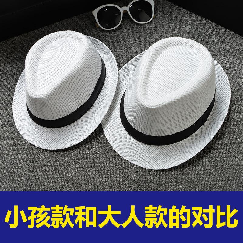 [Papyrus] Parent-Child Model, Panama Solid Color Jazz Hat, Children'S British Top Hat, Male And Female Couples Model