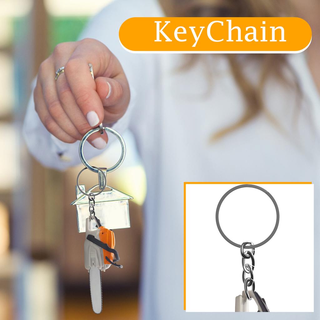 Chainsaw Shape Creative Keychain Fun Everyday Accessory For Keys And Bags Portable Decorative Gift Item