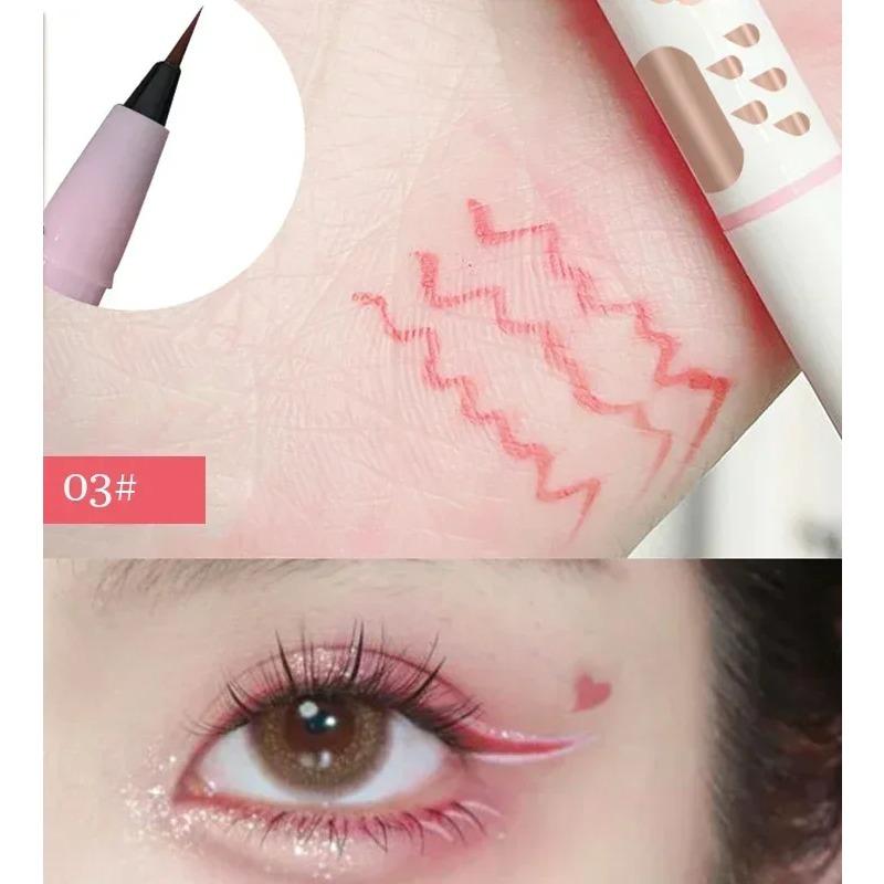 Подводка для глаз Lying Silkworm Pencil Natural Long-Stick Waterproof Eyes Liner Undercover Draw Down To Non-Smudge Fine Beauty Make Up