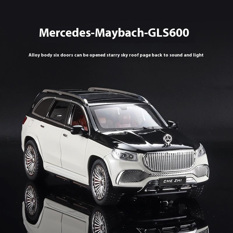 Масштаб 1/24 Симуляция Mercedes-Benz Maybach GLS600 Сплав Внедорожник Литая Металлическая Модель Коллекция Хобби Декоративные Изысканные Украшения Детская Игрушка